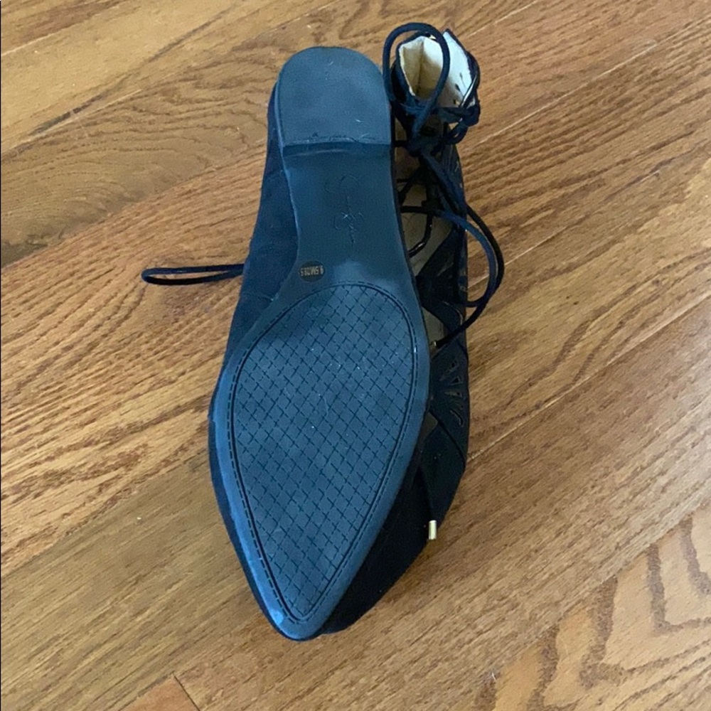 Jessica Simpson Lace Up Flats - Picture 5 of 6